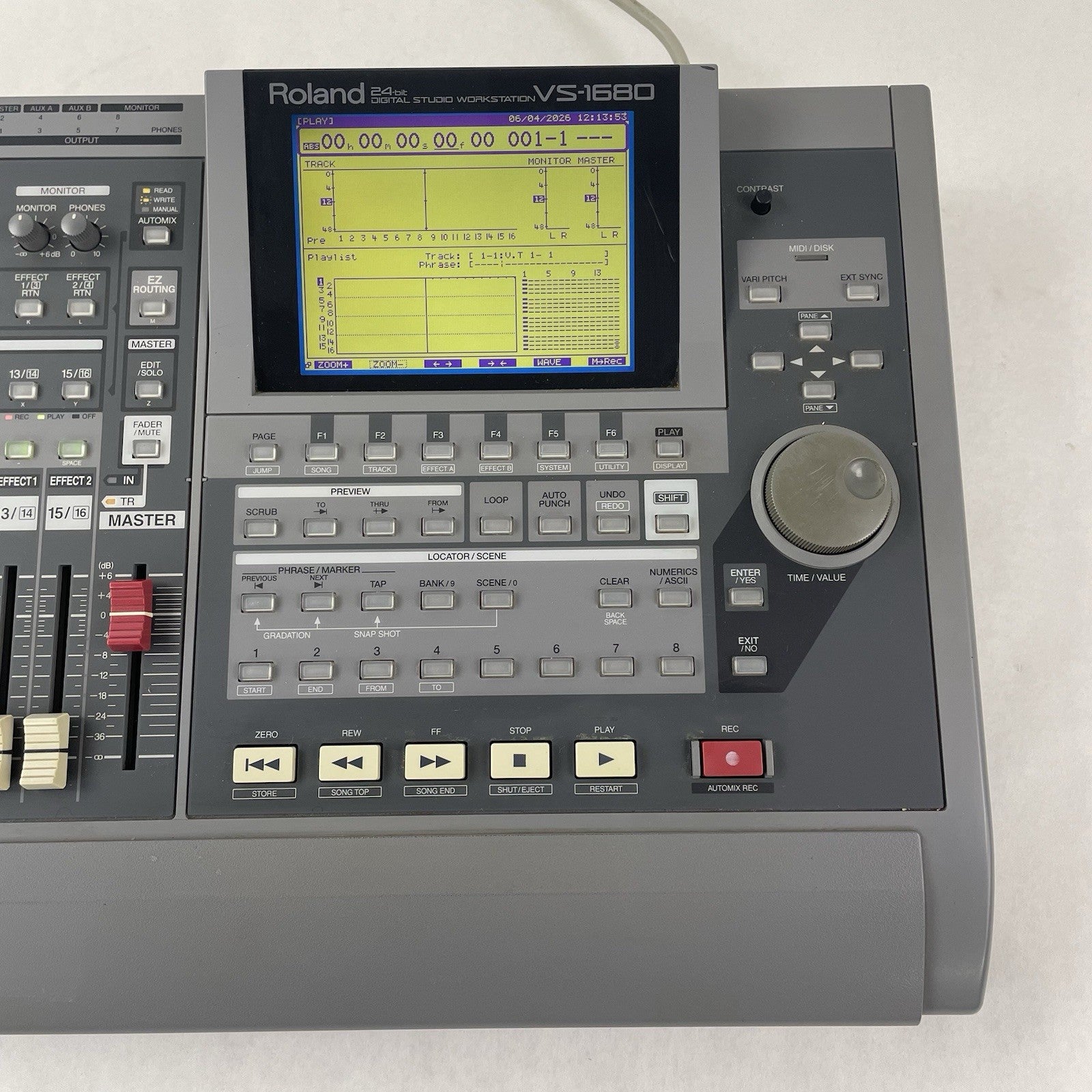 Roland VS-1680 24 bit Digital Studio Workstation Tested For Parts No Power Cord4