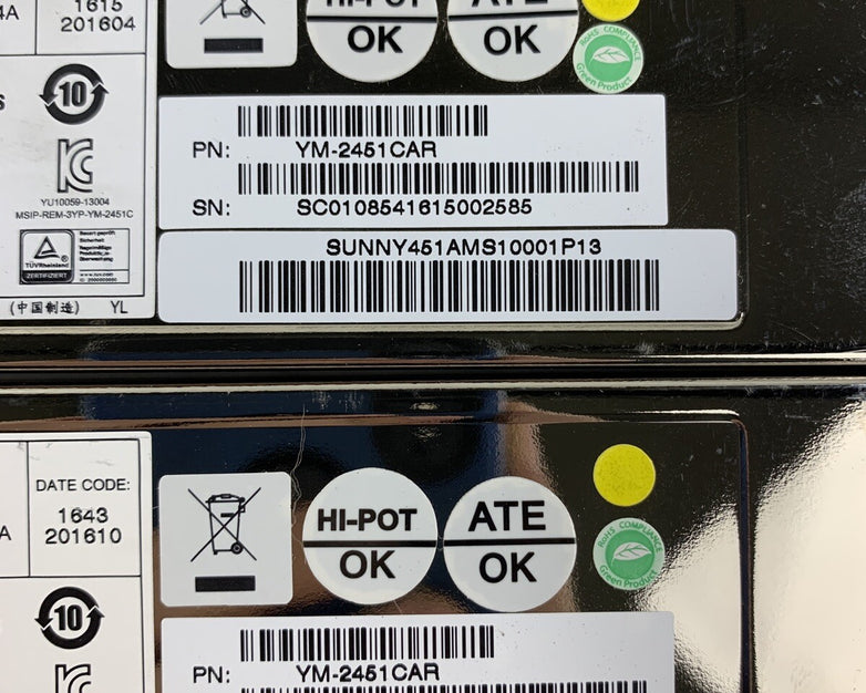 3Y Power Technology YM-2451C A07R 450W Supply Tested Lot of 2