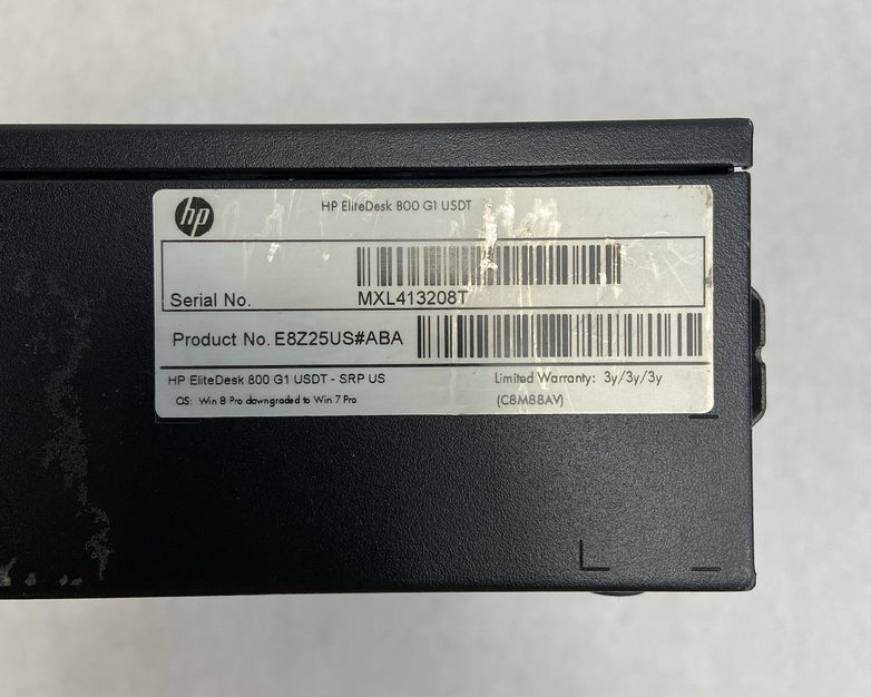 HP EliteDesk 800 G1 SFF Intel Core i5-4570S 2.9GHz 4GB RAM No AC/HDD/OS