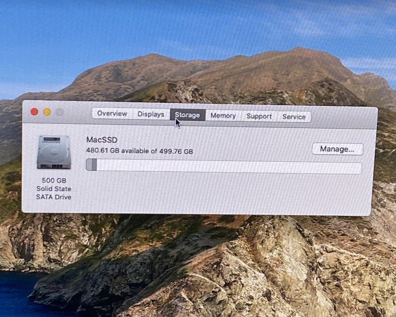 Apple A1418 iMac 21.5" 2013 2.7GHz Core i5 8GB RAM 500GB SSD macOS 10.15.7