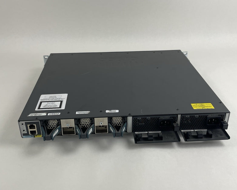 Cisco WS-C3650-48PS-S V01 Catalyst 3650 48-Port PoE+ 4x1G  Tested & Reset 2X PSU