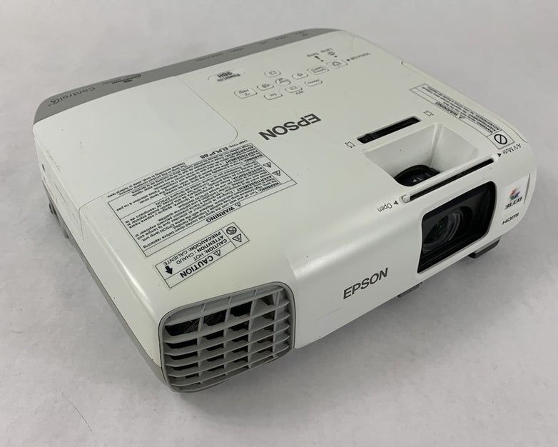 Epson PowerLite 98H H687A LCD Lamp Projector 96 Lamp Hours- Yellow Hue No Remote