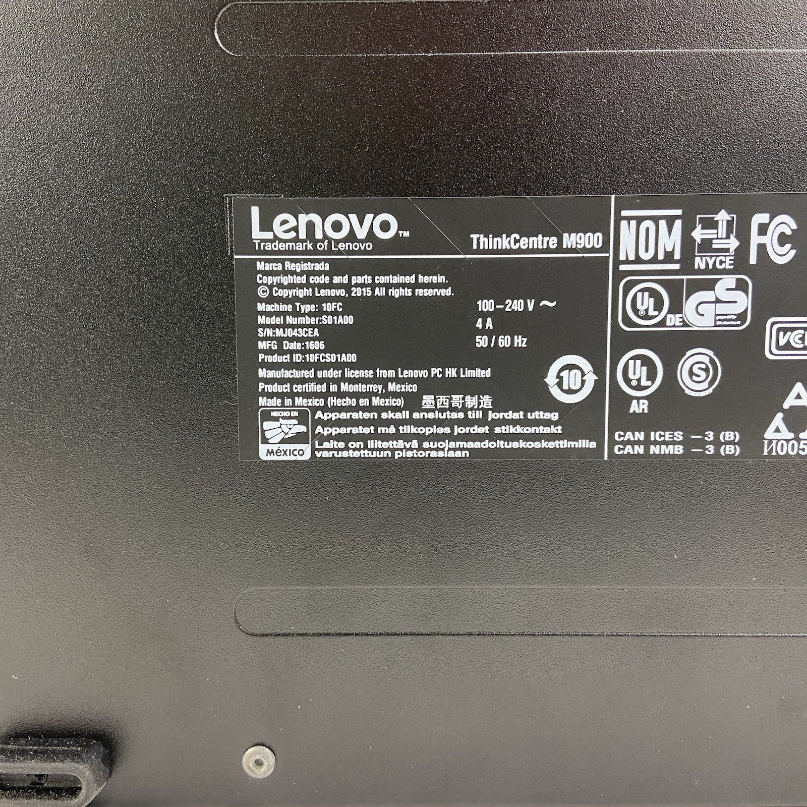 Lenovo ThinkCentre M900 MT Intel Core i5-6500 3.2GHz 8GB RAM No HDD No OS8