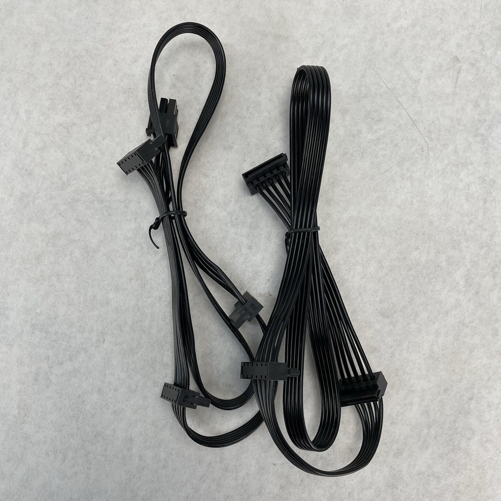 Unbranded 6 Pin to 3 x SATA Driver Power Supply Modular Cable Lot of 2