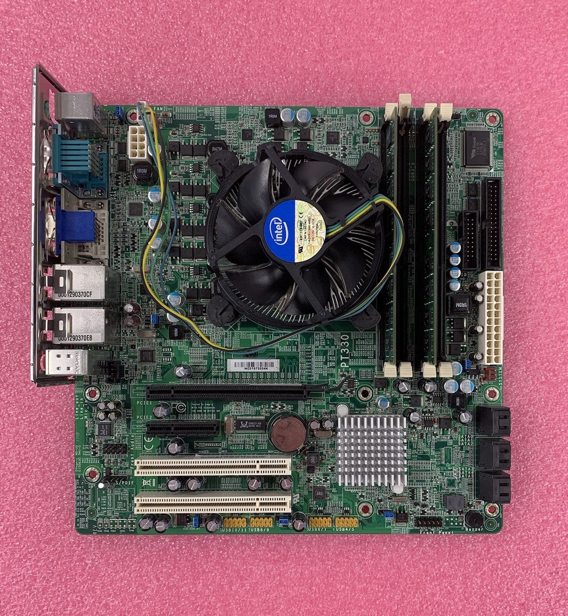 DFI PT330 Motherboard Intel Core i3-550 3.2GHz 8GB RAM w/ Shield