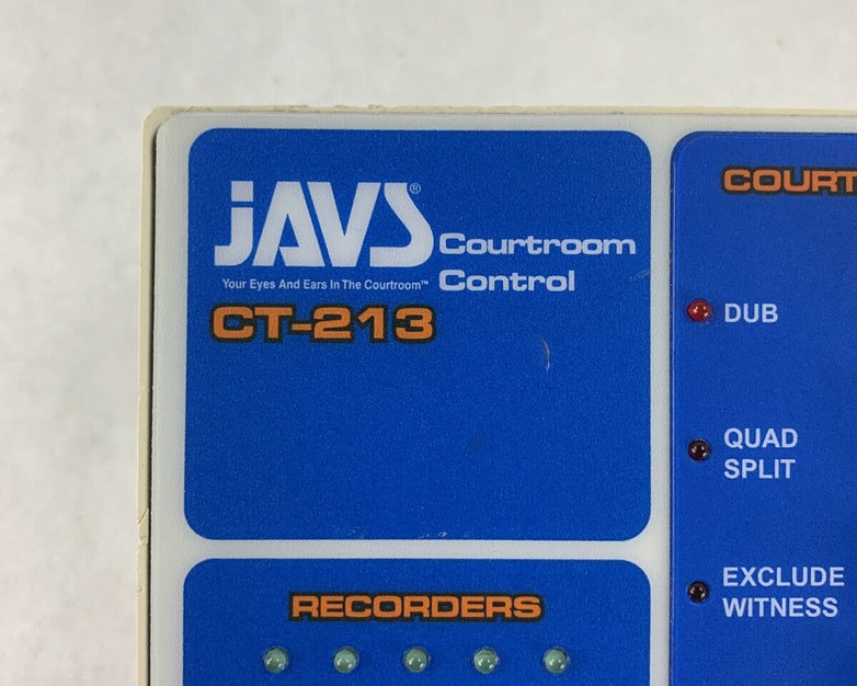 JAVS CT-213 Courtroom Control Audio Interface