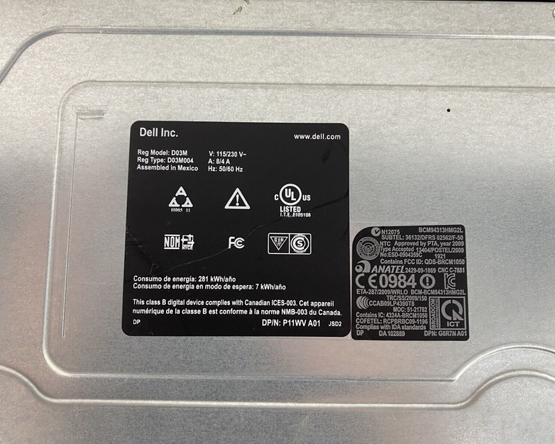 Dell XPS 8300 MT Intel Core i5-2320 3.00GHz 4GB RAM No HDD No OS