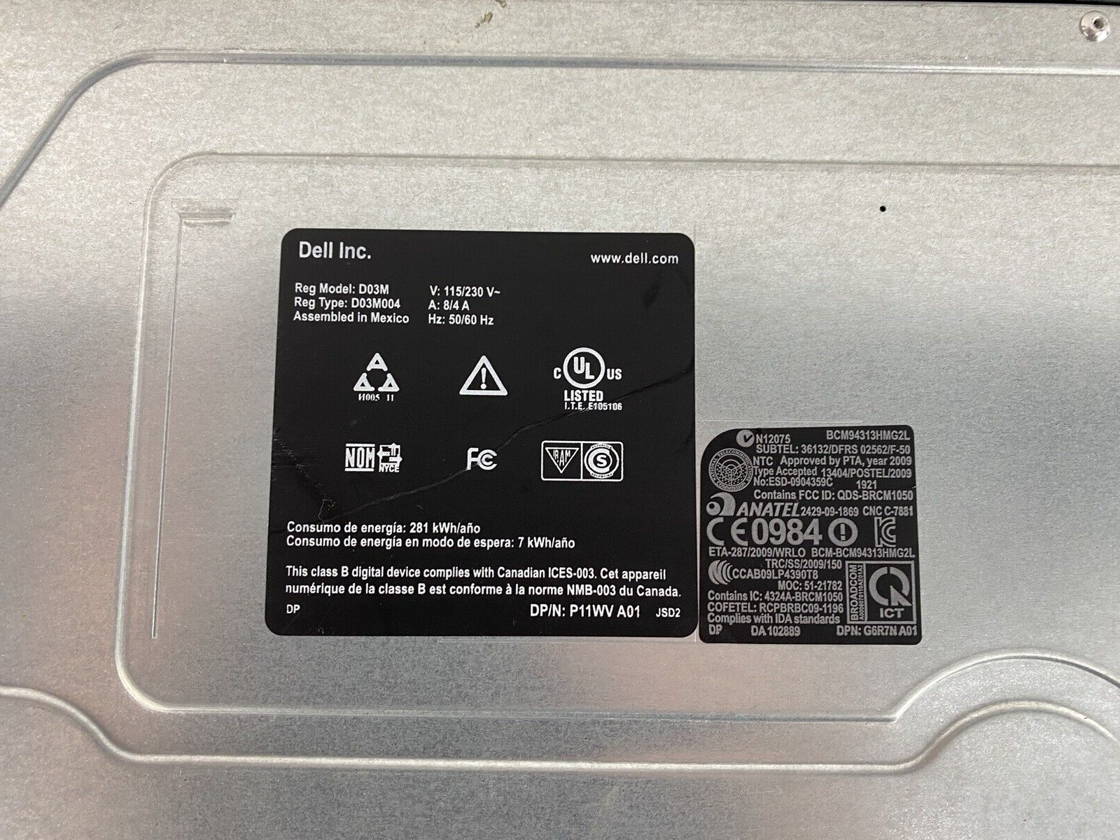 Dell XPS 8300 MT Intel Core i5-2320 3.00GHz 4GB RAM No HDD No OS