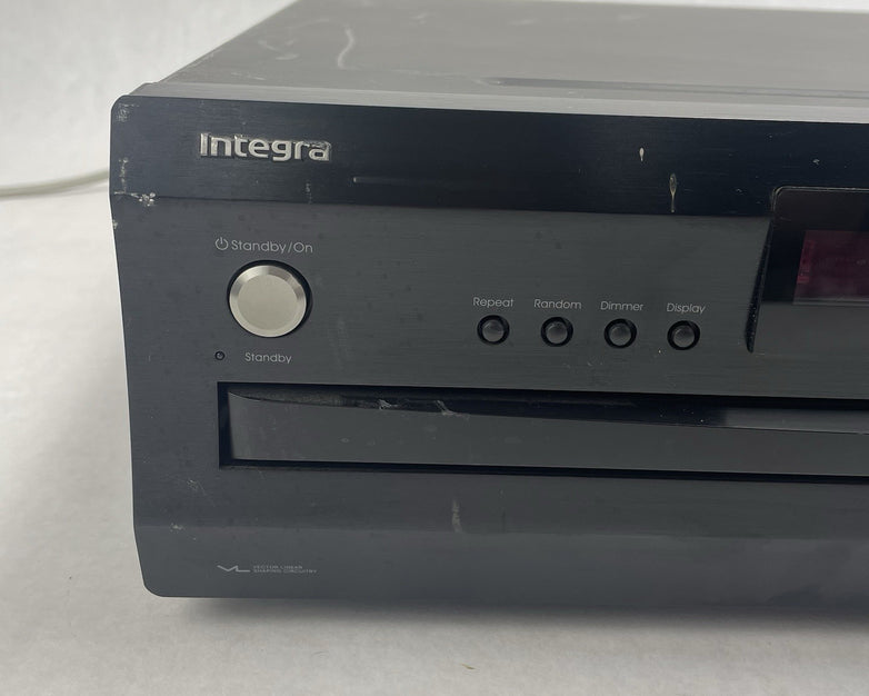 Integra CDC-3.4 Premium 6-Disc CD Carousel Changer Player Tested No Power Cord