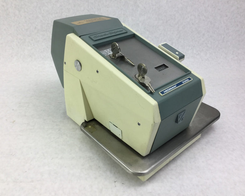 Hedman 3300 Check Signer  Includes Keys  Untested