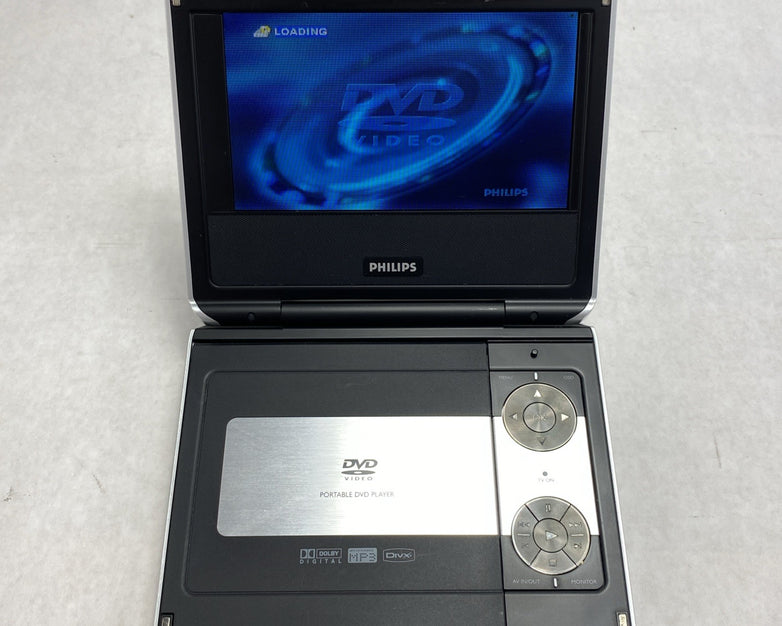 Philips PET724 Portable LCD DVD Player - Tested And No Remote