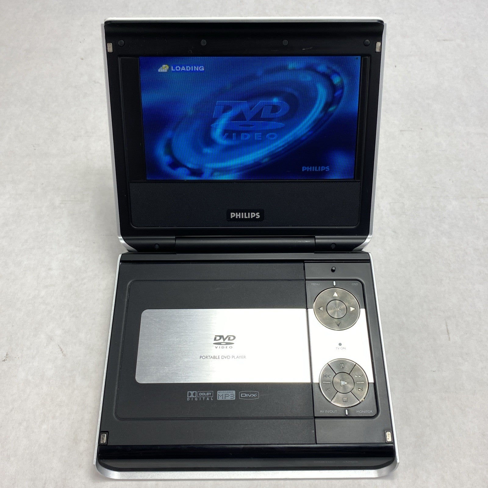 Philips PET724 Portable LCD DVD Player - Tested And No Remote1