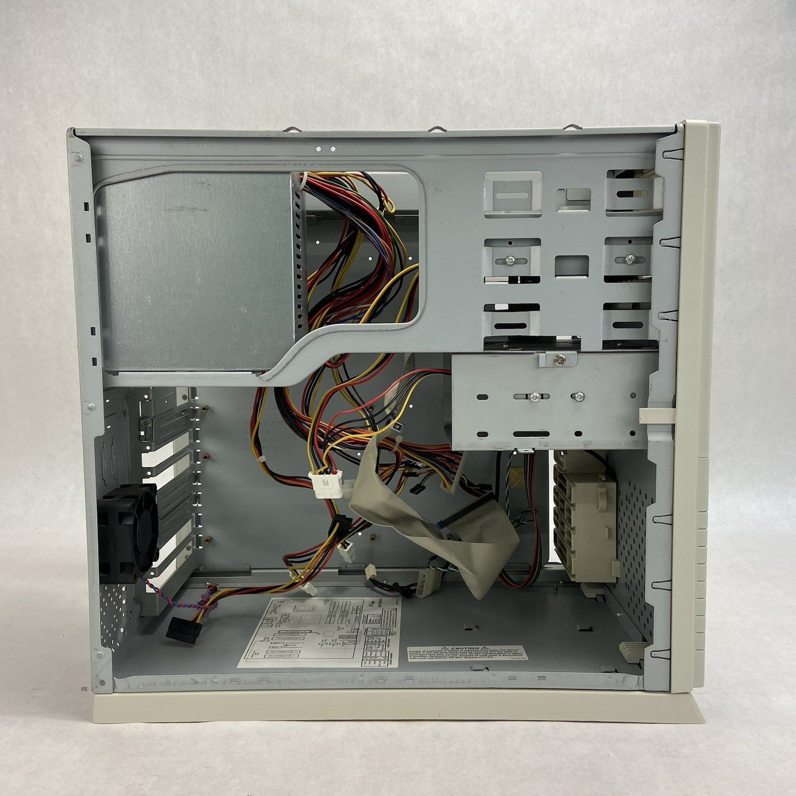 Vintage Inter-Tel Beige Mid Tower Computer Case AGI HP-P3507F5W 350W PSU7