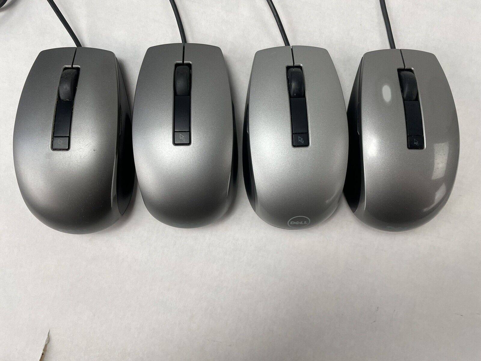 Dell MOCZUL USB Wired Black Laser Scroll Mouse with 6 Buttons Lot of 4