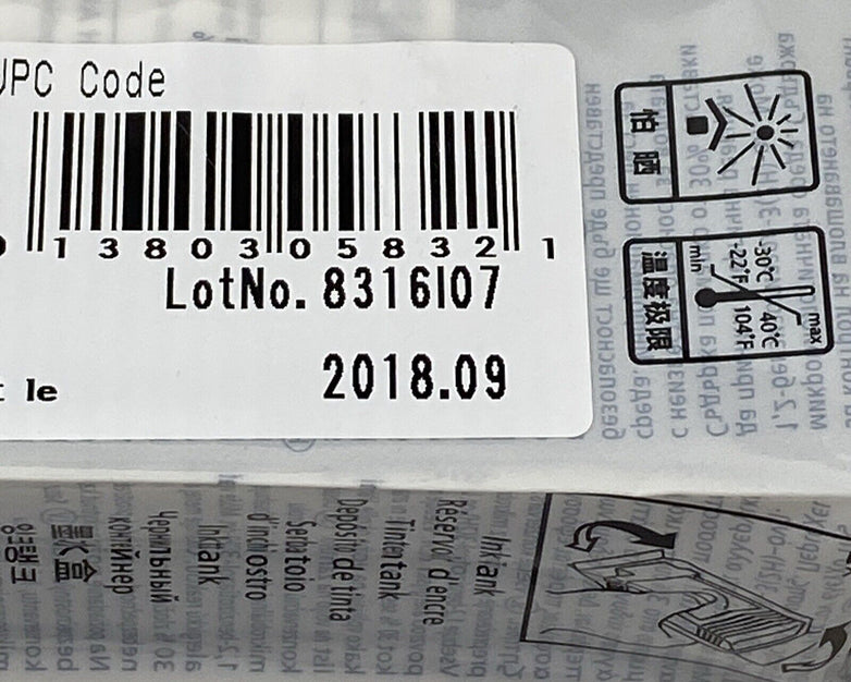 Genuine Canon PFI-102BK Black Ink Tank Exp 09/2018