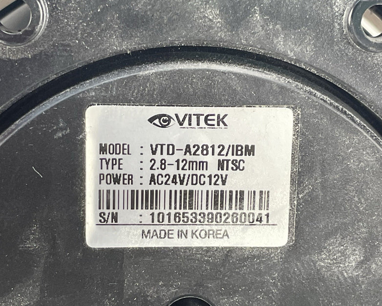 Vitek VTD-A2812/IBM 2.8-12MM NTSC AC 24V Security Camera Untested Lot of 9
