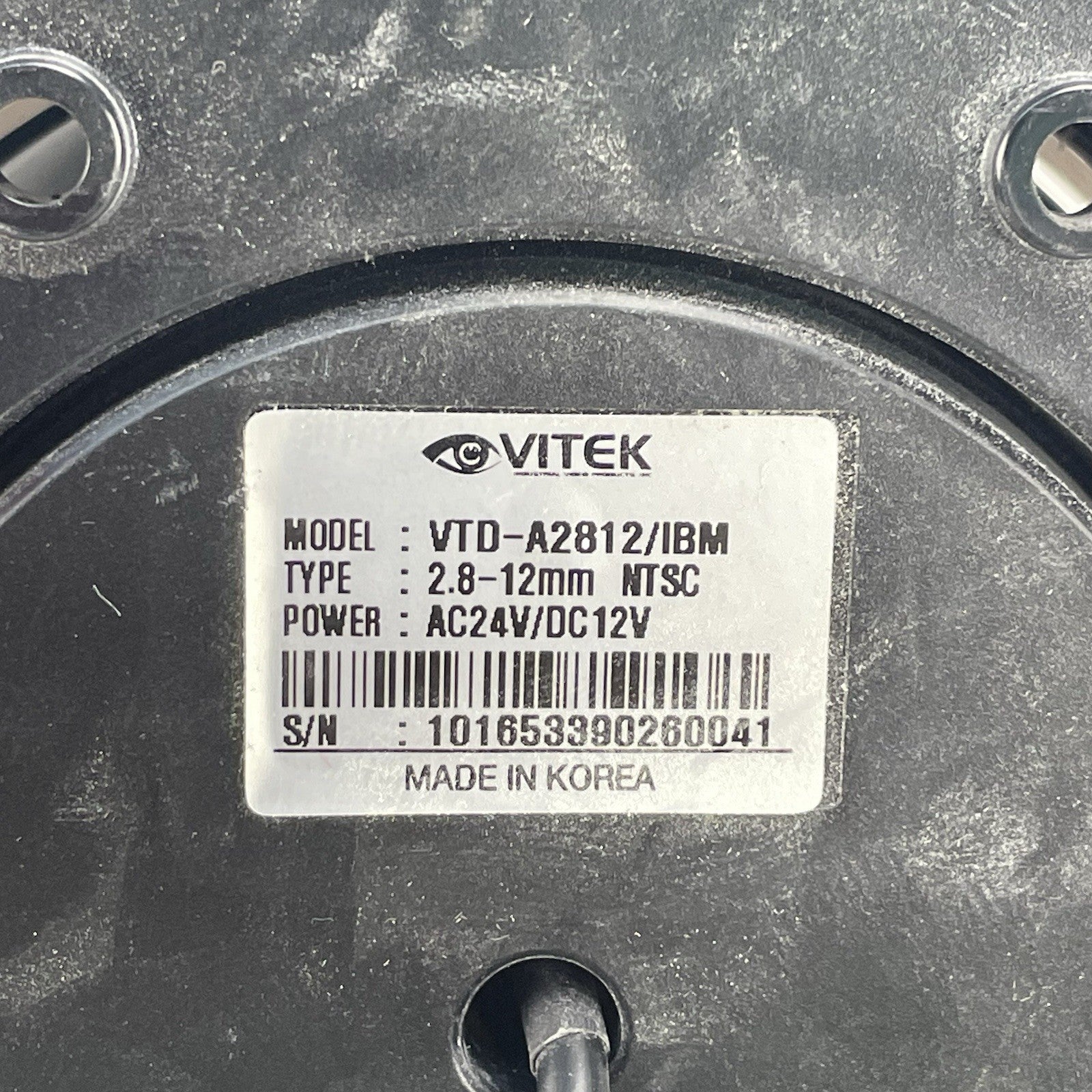 Vitek VTD-A2812/IBM 2.8-12MM NTSC AC 24V Security Camera Untested Lot of 94