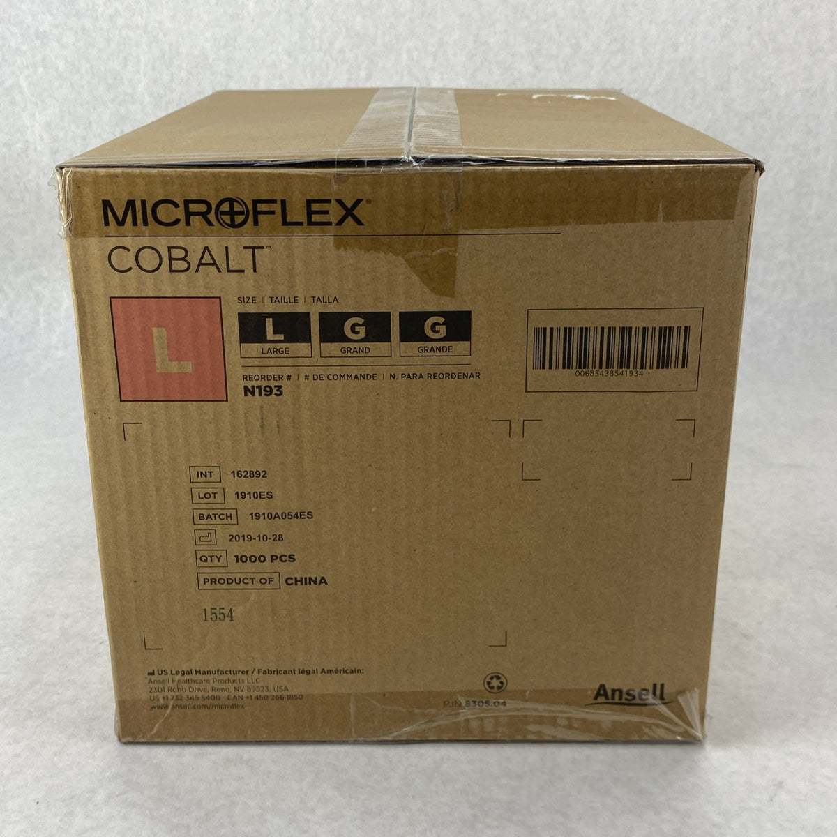Ansell Cobalt N193 Powder Free Nitrile Examination Gloves Size Large 1000 Count2