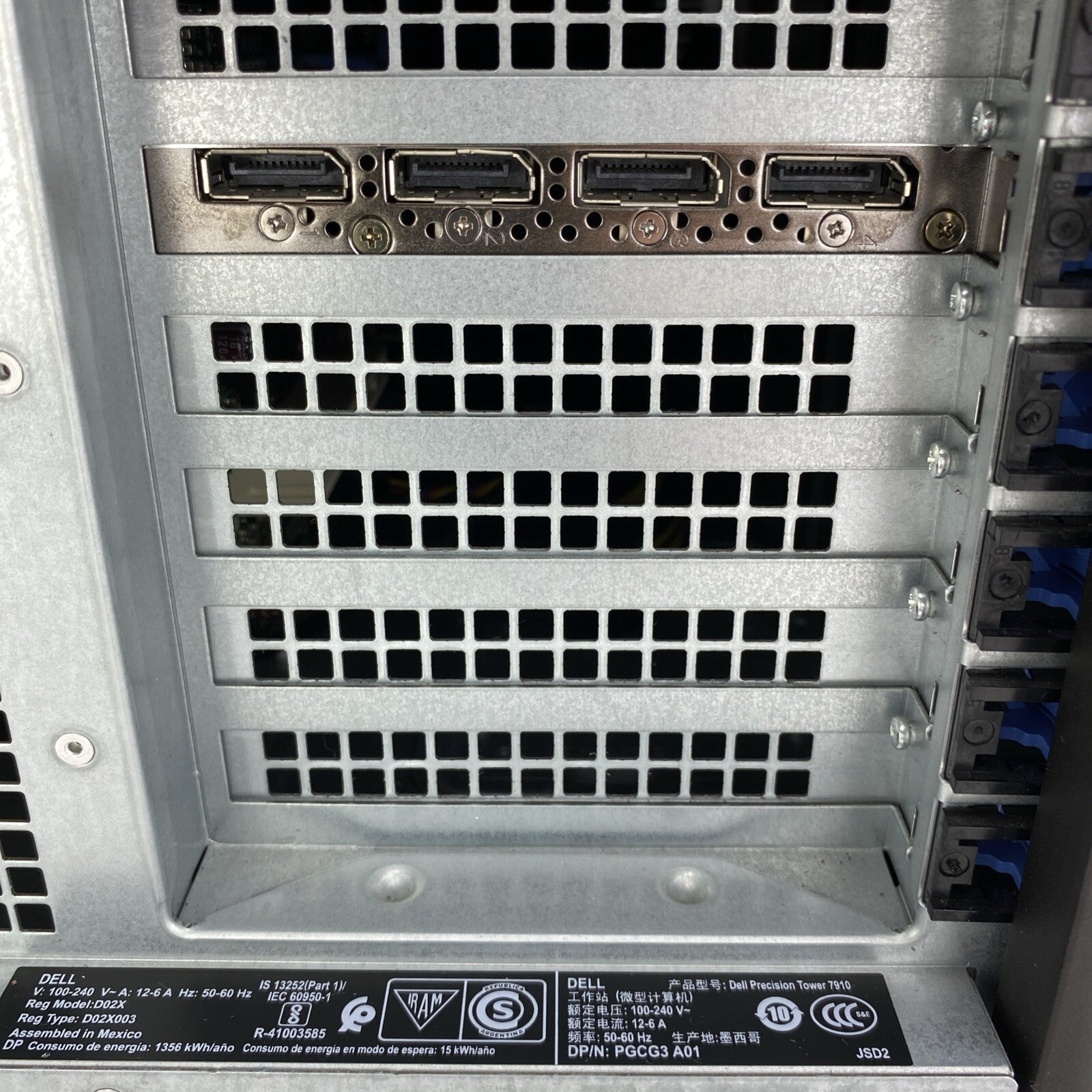 Dell Precision Tower 7910 Xeon 8 Core E5-2620v4 2.10GHz 32GB RAM P4000 No HDD OS