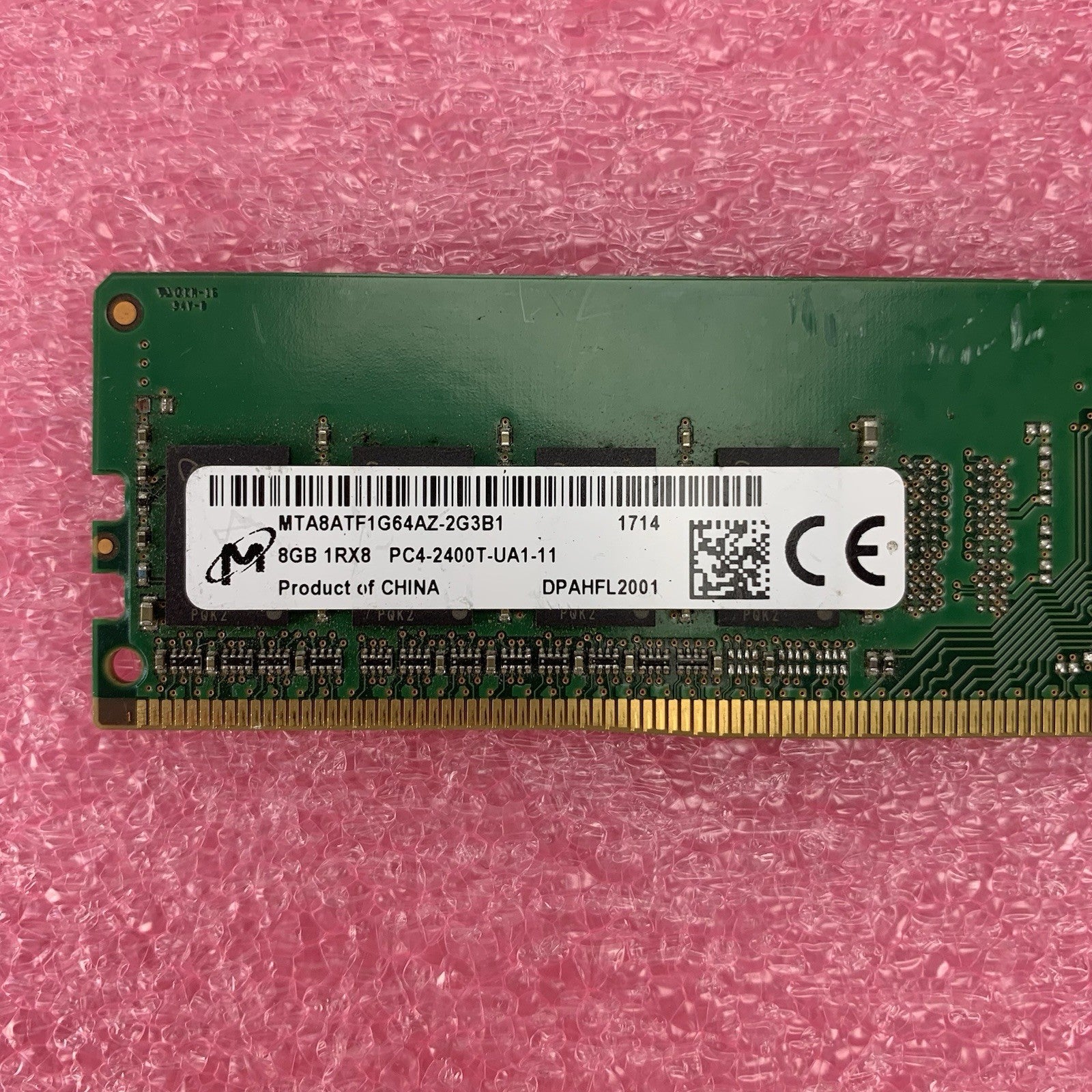 Micron MTA8ATF1G64AZ-2G3B1 PC4-2400T-UA1-11 8GB 1Rx8 Desktop Memory RAM6