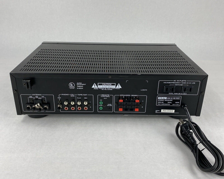 TEAC AG-500 AM/FM Stereo Receiver - No Remote