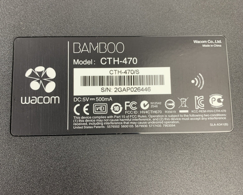Wacom Bamboo Capture CTH470 Pen and Touch Tablet