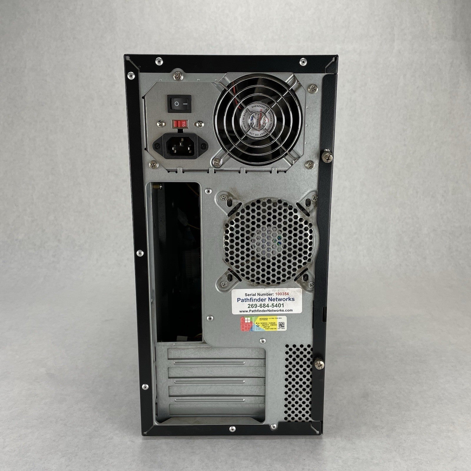 Vintage Retro Black Sleeper Build mATX Case Barebones 300w Power Supply