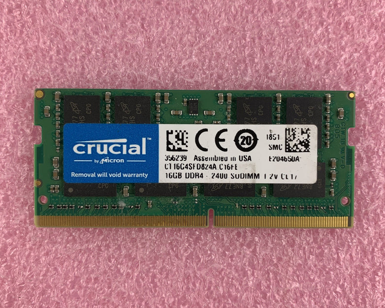 Crucial CT16G4SFD824A.C16FE 16 GB  DDR4 240MHz PC4-19200 Laptop Memory RAM