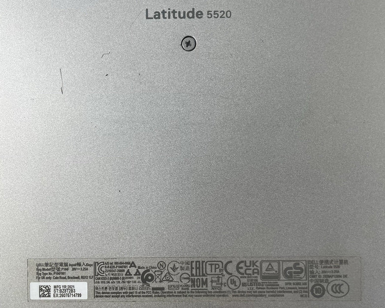 Dell Latitude 5520 15.6" i5-1135G7 2.40 GHz 8 GB RAM No SSD/OS/AC - READ