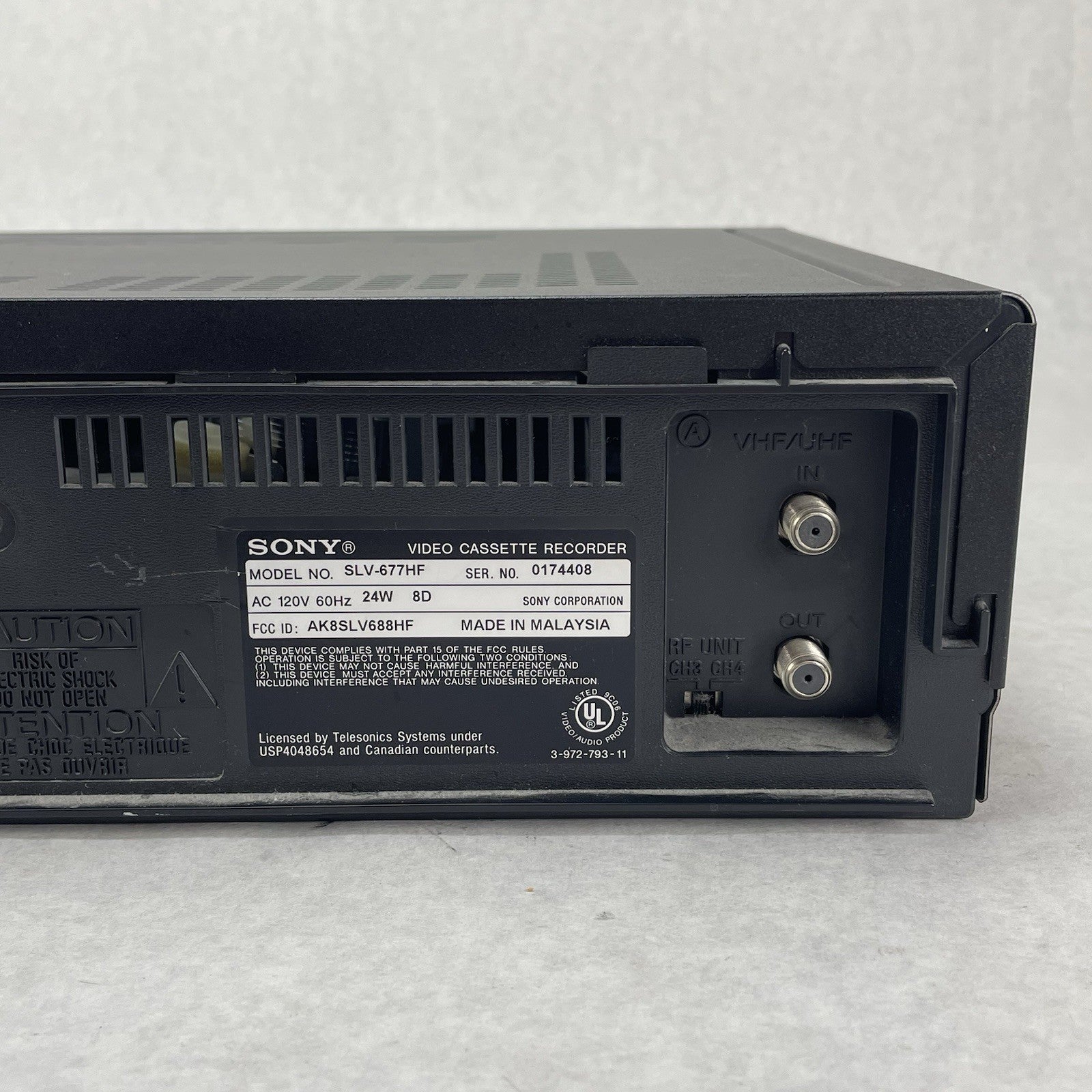 Sony SLV-677HF VCR 4-Head Hi-Fi Stereo VHS Player Recorder With Remote Works6