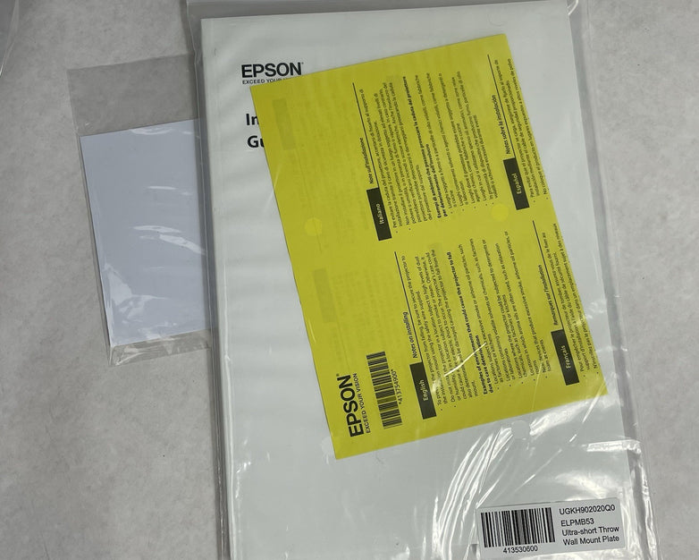 Epson ELPMB53 Ultra-Short Throw Wall Mount Setting Plate Open Box