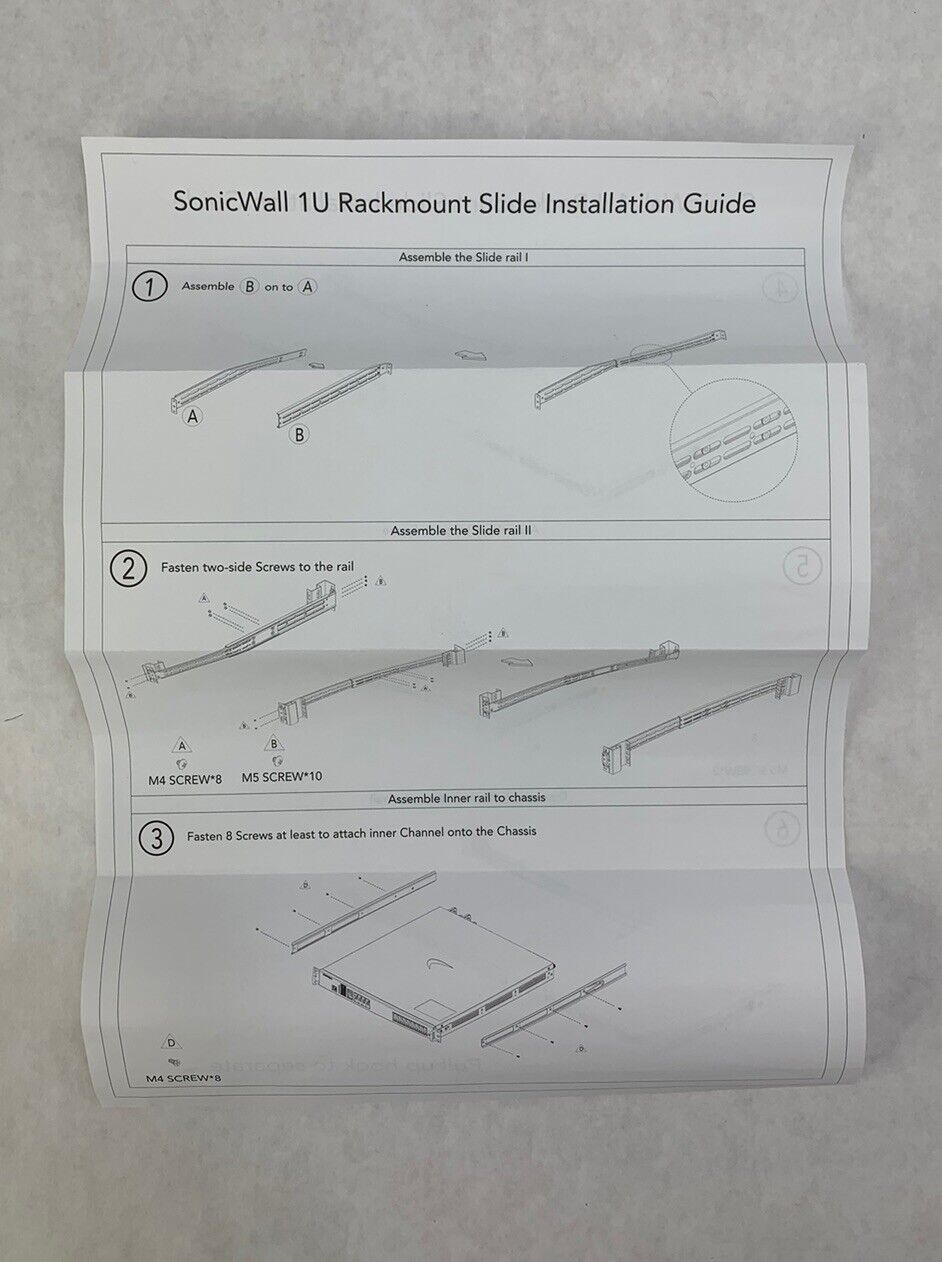 SonicWall 1U Rackmount Slide Parts Kit