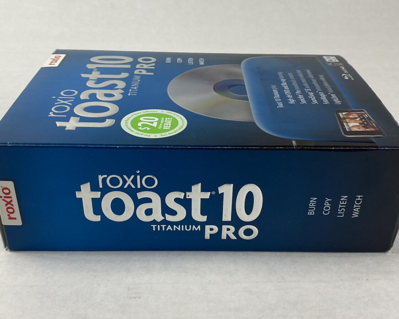 Open Box Roxio Toast 10 Titanium Pro For Mac
