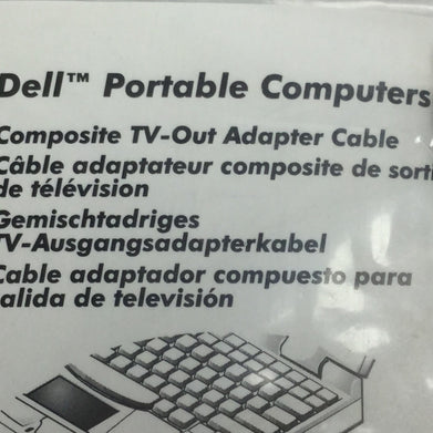 Genuine Dell 07309P Composite Coax TV Out Cable   Factory Sealed