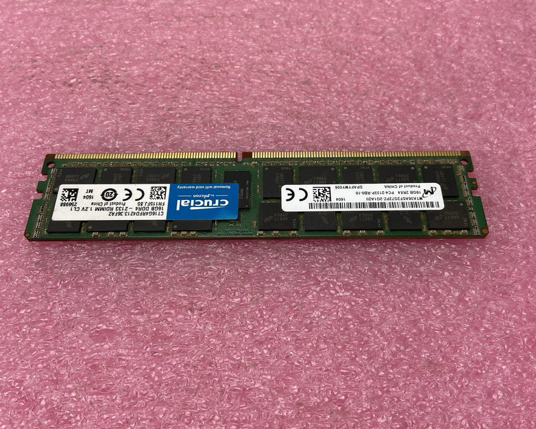 Crucial Micron 16GB 2Rx4 PC4-2133P MTA36ASF2G72PZ-2G1A2II RAM Memory