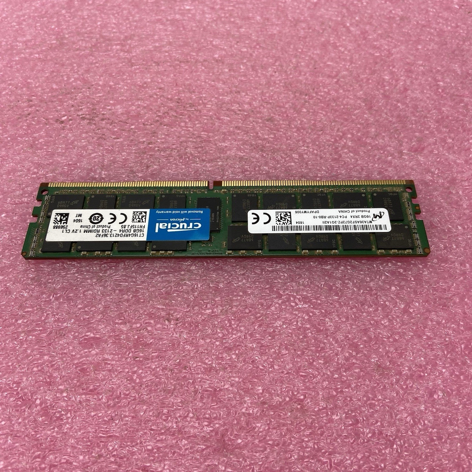 Crucial Micron 16GB 2Rx4 PC4-2133P MTA36ASF2G72PZ-2G1A2II RAM Memory2