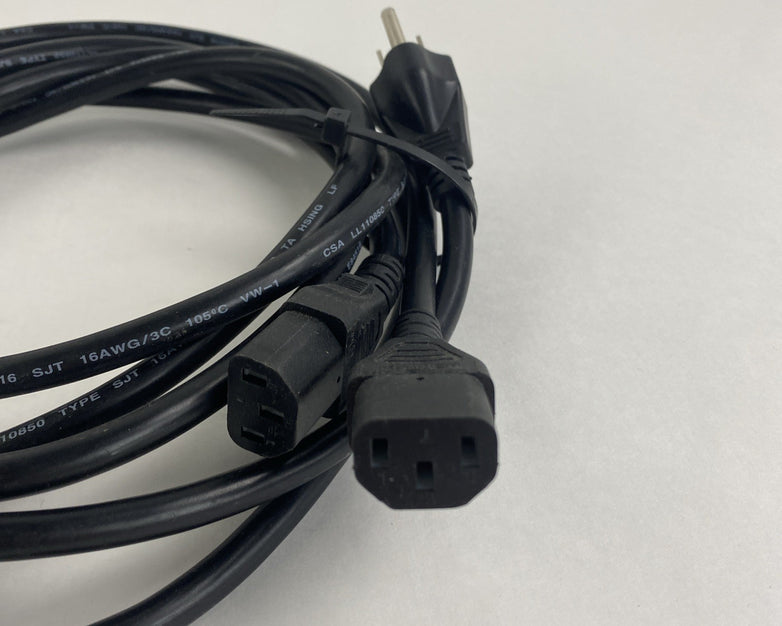 Volex E84516 Duo Cord Mix Lot w/ Volex LL2126 Power Cords Lot of 3