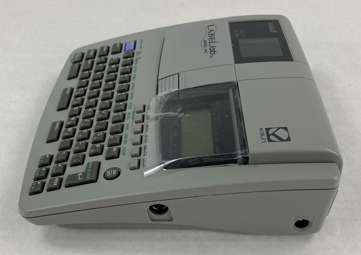 K-Sun Label Lab 6000 XL PC Professional Label Maker Untested