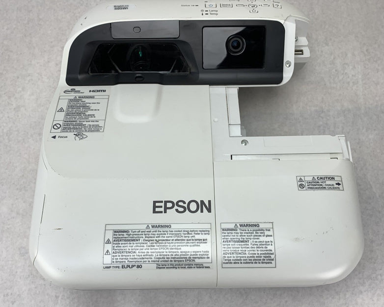 Epson H599A BrightLink 595Wi LCD Lamp Projector 2594 Lamp Hours No Remote