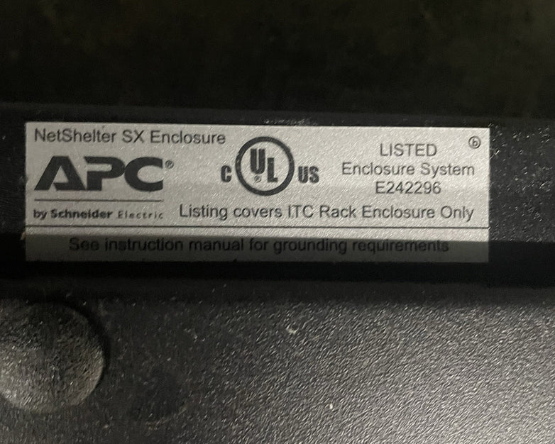 APC E242296 NetShelter SX 42U Server Rack 19" Enclosure Cabinet No Key
