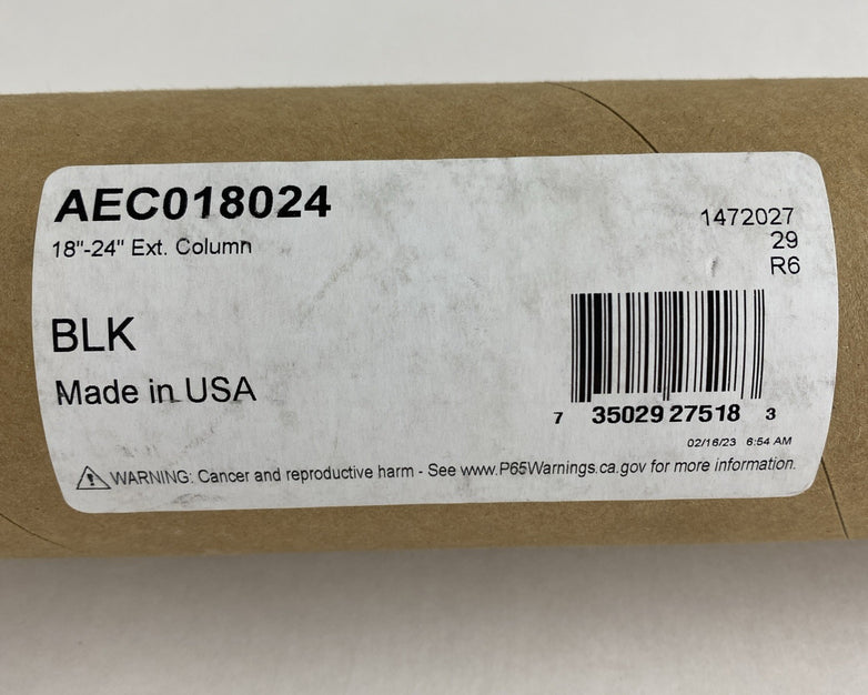 Peerless AEC018024 18"-24" Ext. Column Black