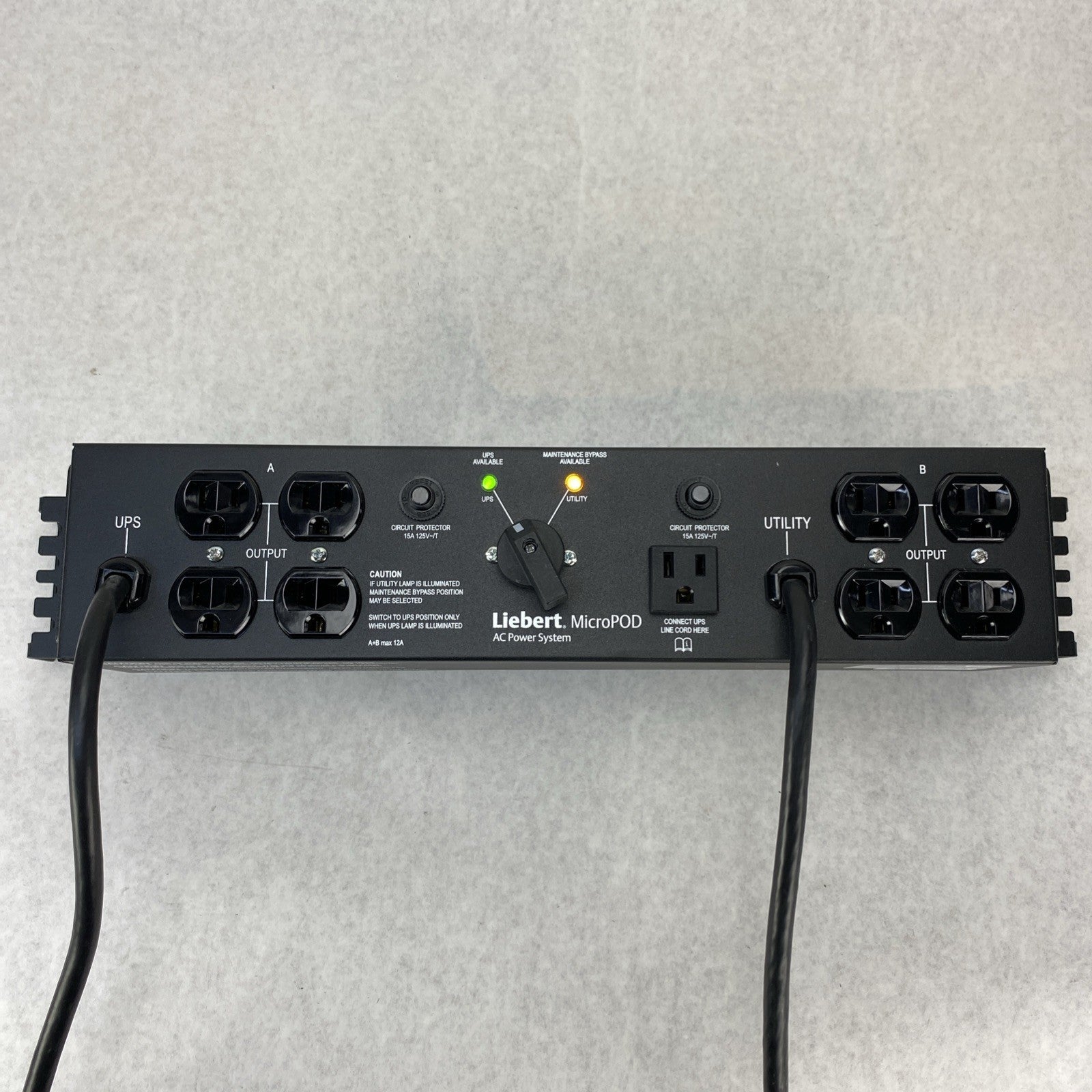 Emerson MP2-115A Liebert MicroPOD AC Power System 120V 12A2