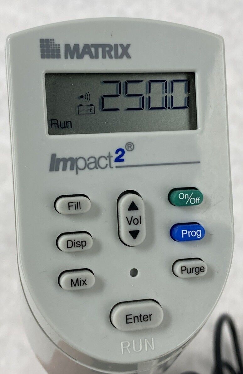 Matrix Impact2 250µl 16 Channel Electronic Pipette WITH Original POWER SUPPLY