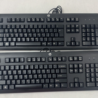 Lot 2 HP USB Wired Keyboard Model KU-1156