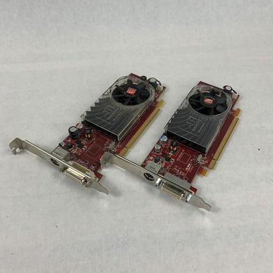 Dell 0CP309 ATi Radeon HD 2400XT PCI-E Graphics Card. Long Mount Bar (Lot of 2)