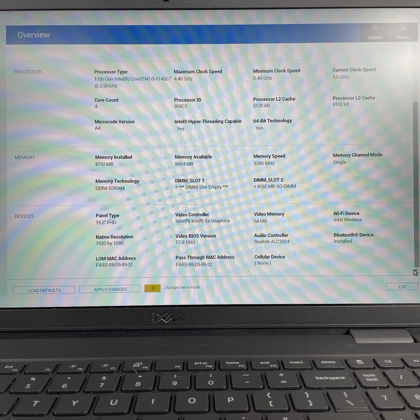 Dell Latitude 3520 15.6" i5-1145G7 2.60 GHz 8 GB RAM No SSD/OS/AC/Batt - READ2