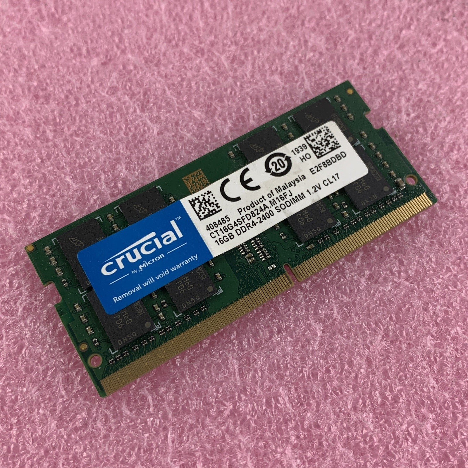 Crucial CT16G4SFD824A.M16FJ 16 GB DDR4 240MHz PC4-19200 Laptop Memory RAM
