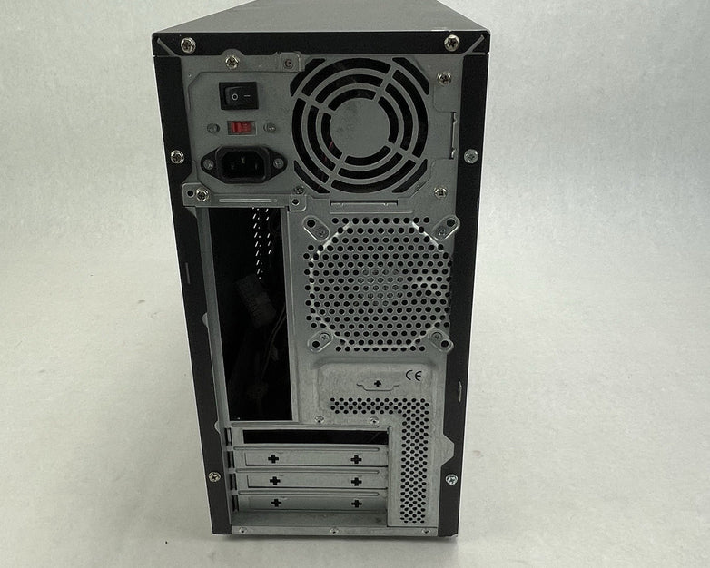 Retro Black mATX Computer Chasis w/ 285 Power Supply Barebones