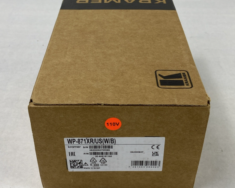 Kramer WP-871XR/US(W/B) 4K HDR HDMI Wall Plate PoC Transmitter
