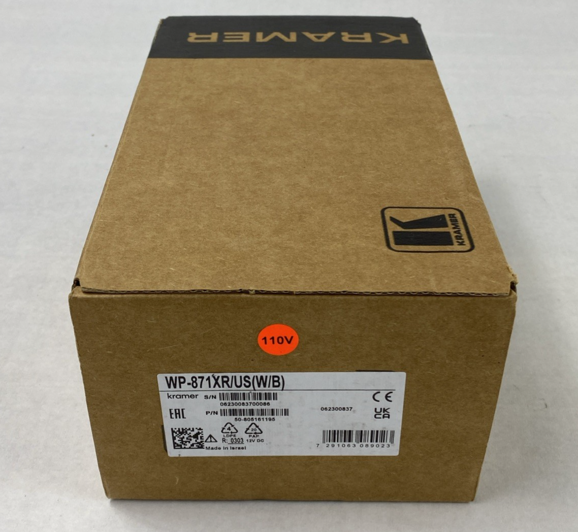 Kramer WP-871XR/US(W/B) 4K HDR HDMI Wall Plate PoC Transmitter
